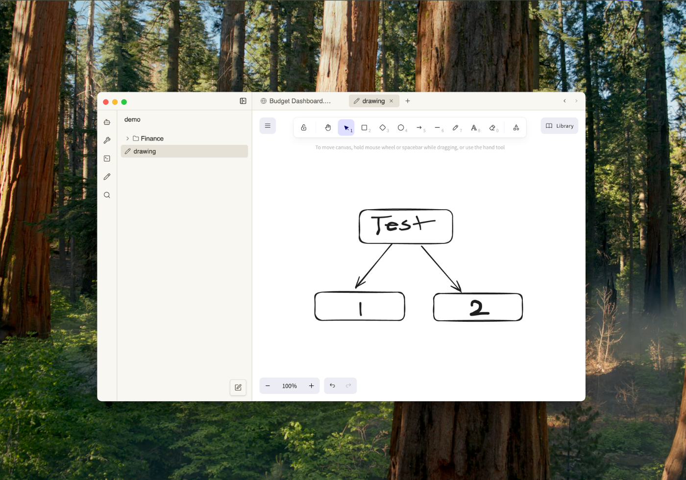 Excalidraw canvas in Keystone